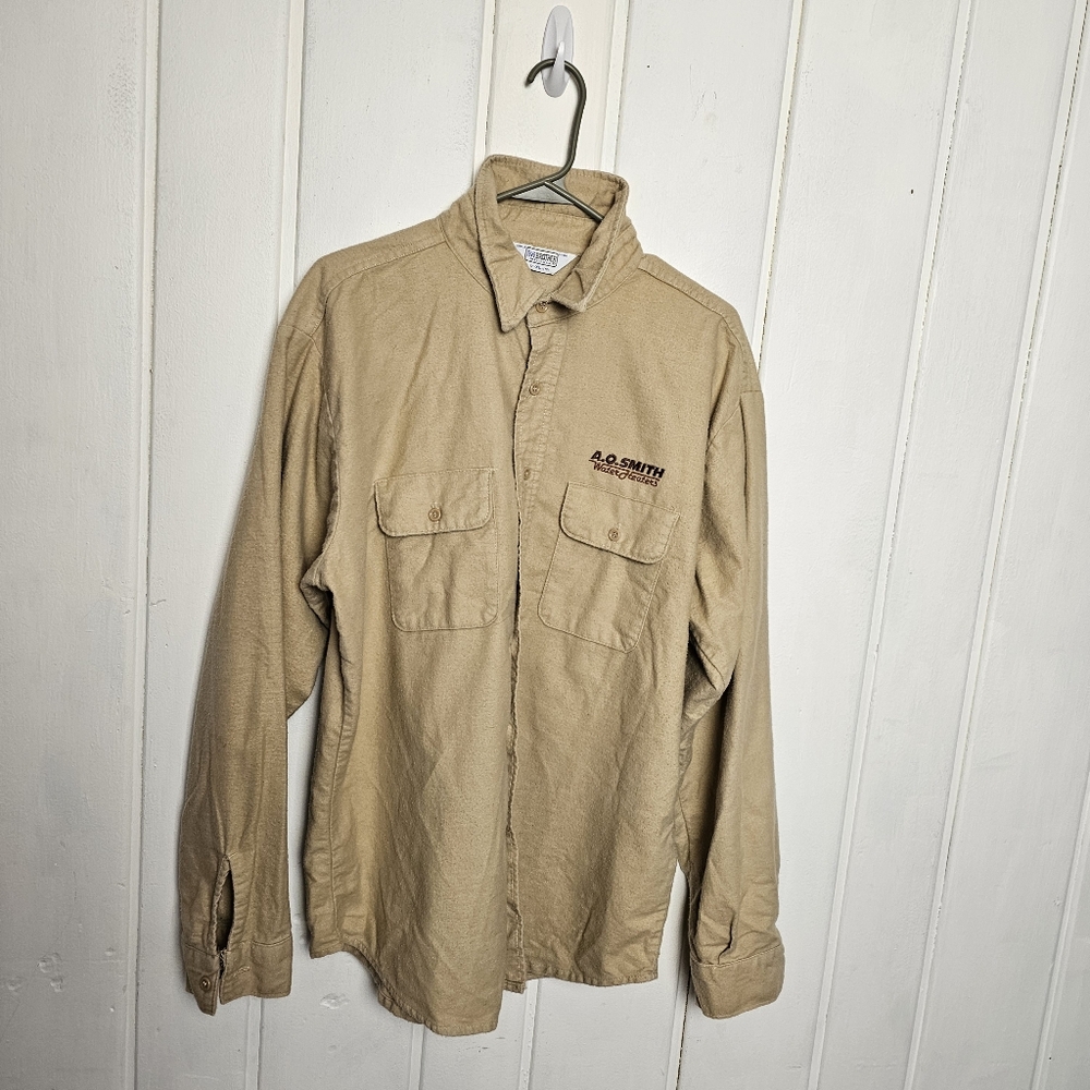 Five brothers tan flannel long sleeve sturdy XL